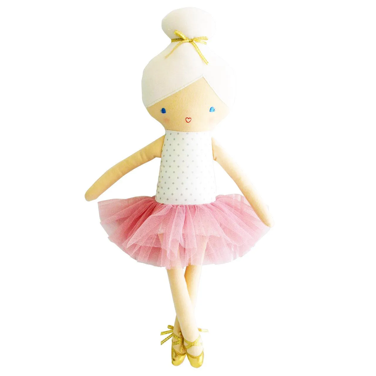 Betty Ballerina 43cm Silver Blush