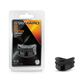 Blush Stay Hard Beef Ball Stretcher 1.5 in. Black