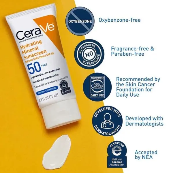 Cerave 4 In 1 Skincare Kit Night Cream, Sunblock, Cleanser & Serum For Radiant Skin