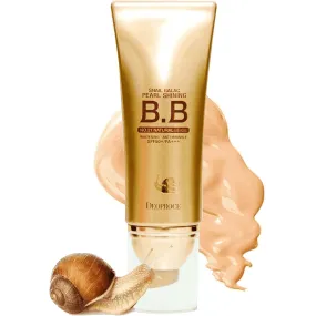 Deoproce Pearl Shining BB Cream Snail Galac SPF50 /PA    Face Moisturizer Skin Tone Correction Blemish Covering UVA/UVB Block reduction Korean Makeup Anti Wrinkle (#21 Natural Beige)