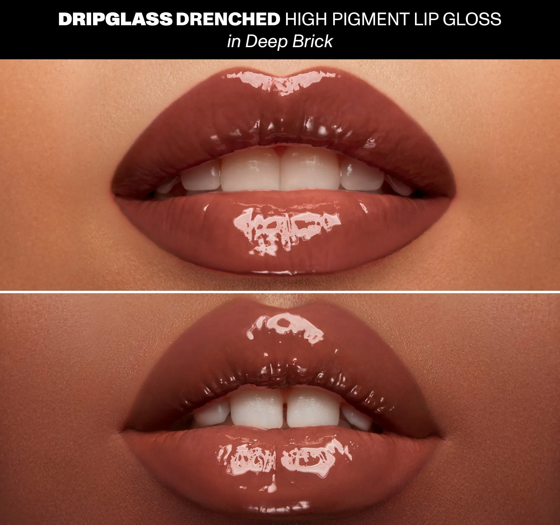 Dripglass Drenched High Pigment Lip Gloss - Deep Brick