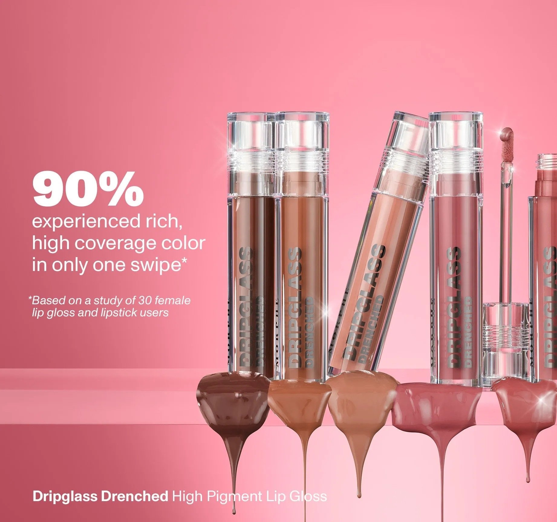 Dripglass Drenched High Pigment Lip Gloss - Deep Brick