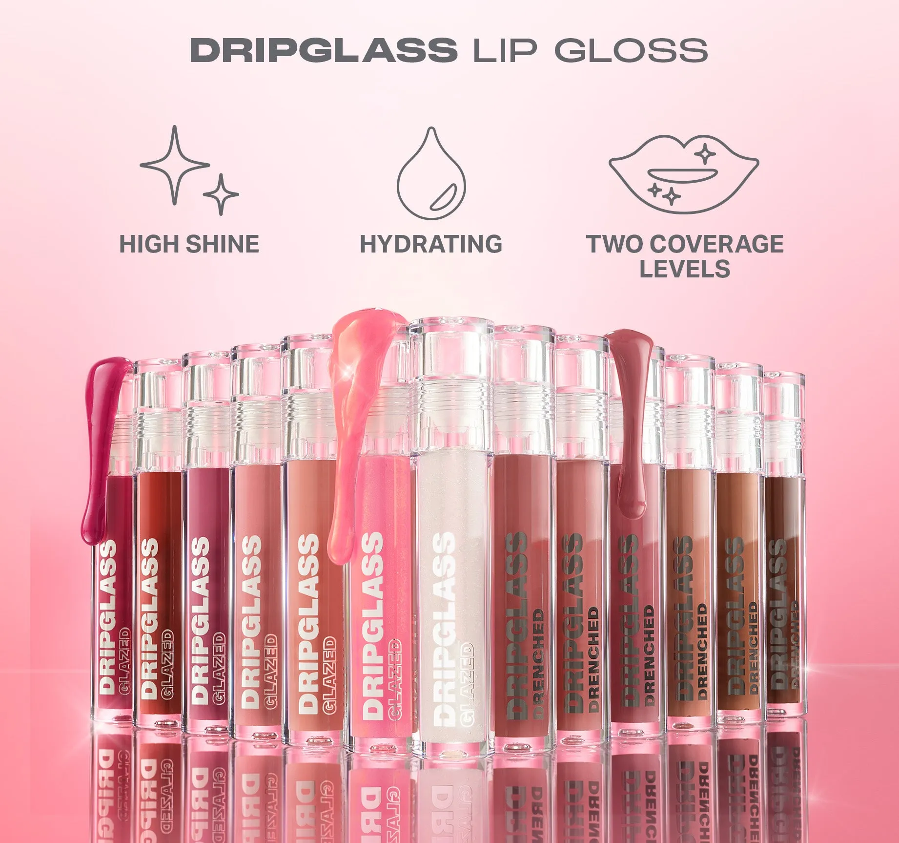 Dripglass Drenched High Pigment Lip Gloss - Deep Brick