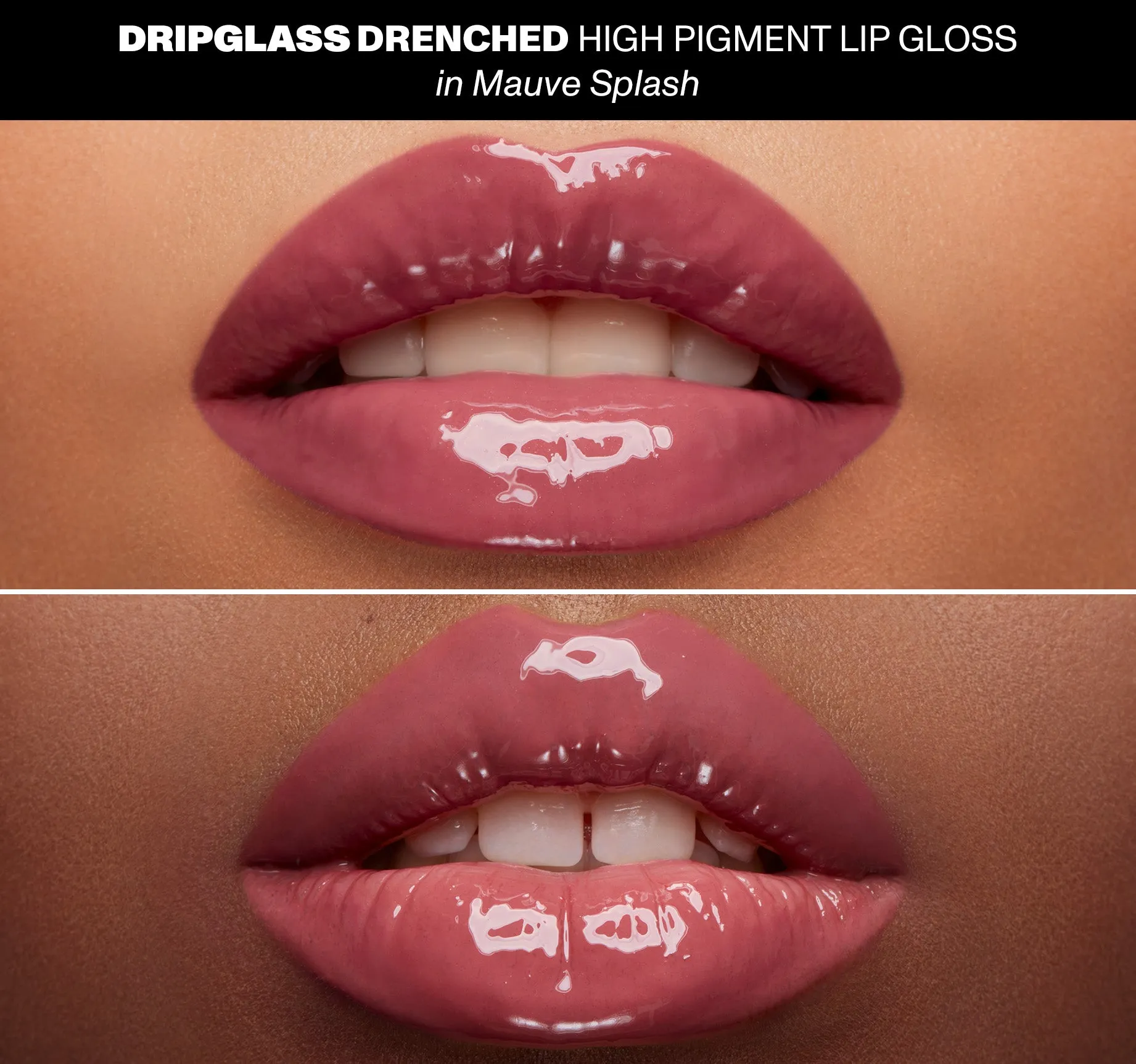 Dripglass Drenched High Pigment Lip Gloss - Mauve Splash