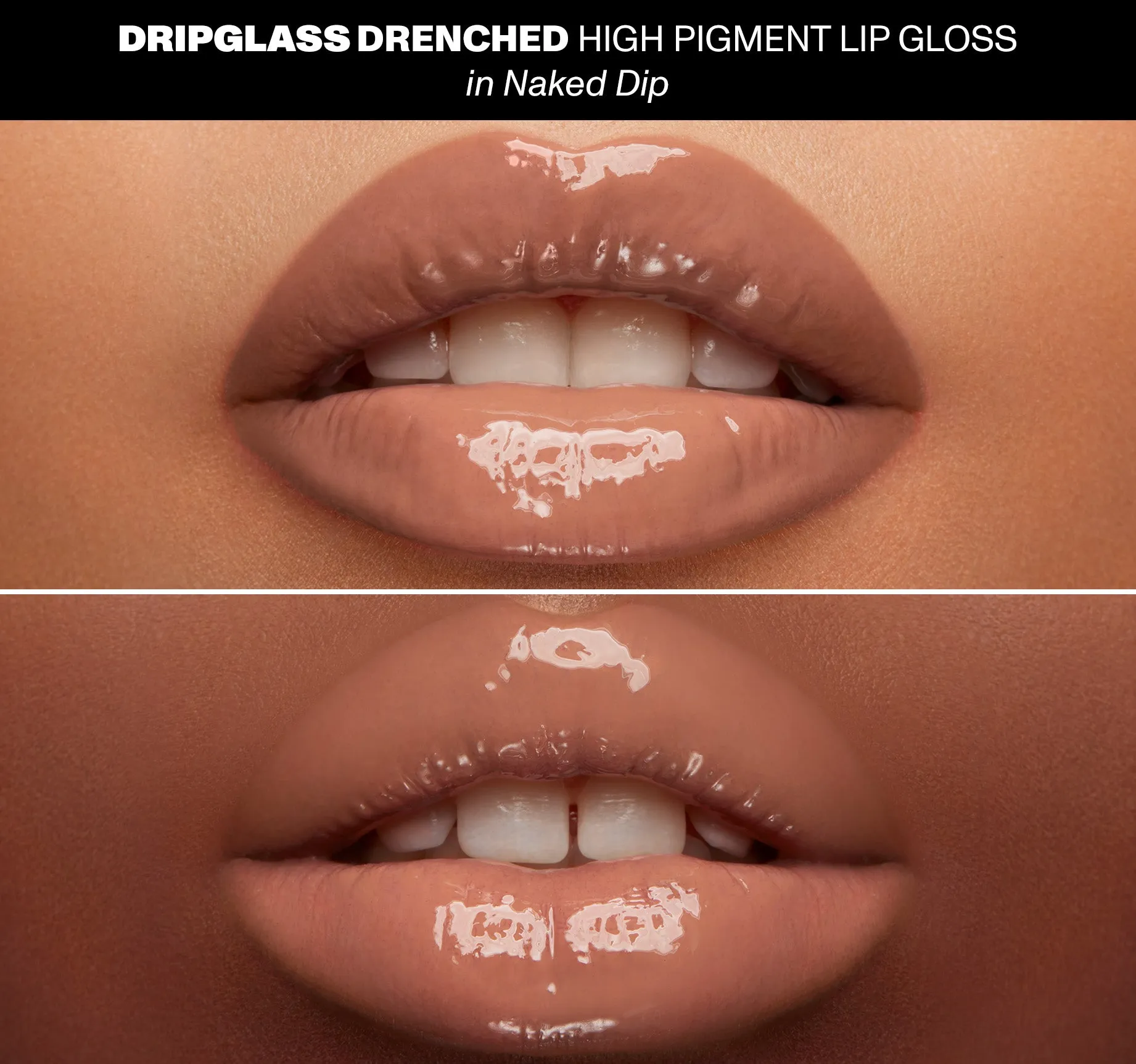 Dripglass Drenched High Pigment Lip Gloss - Naked Dip