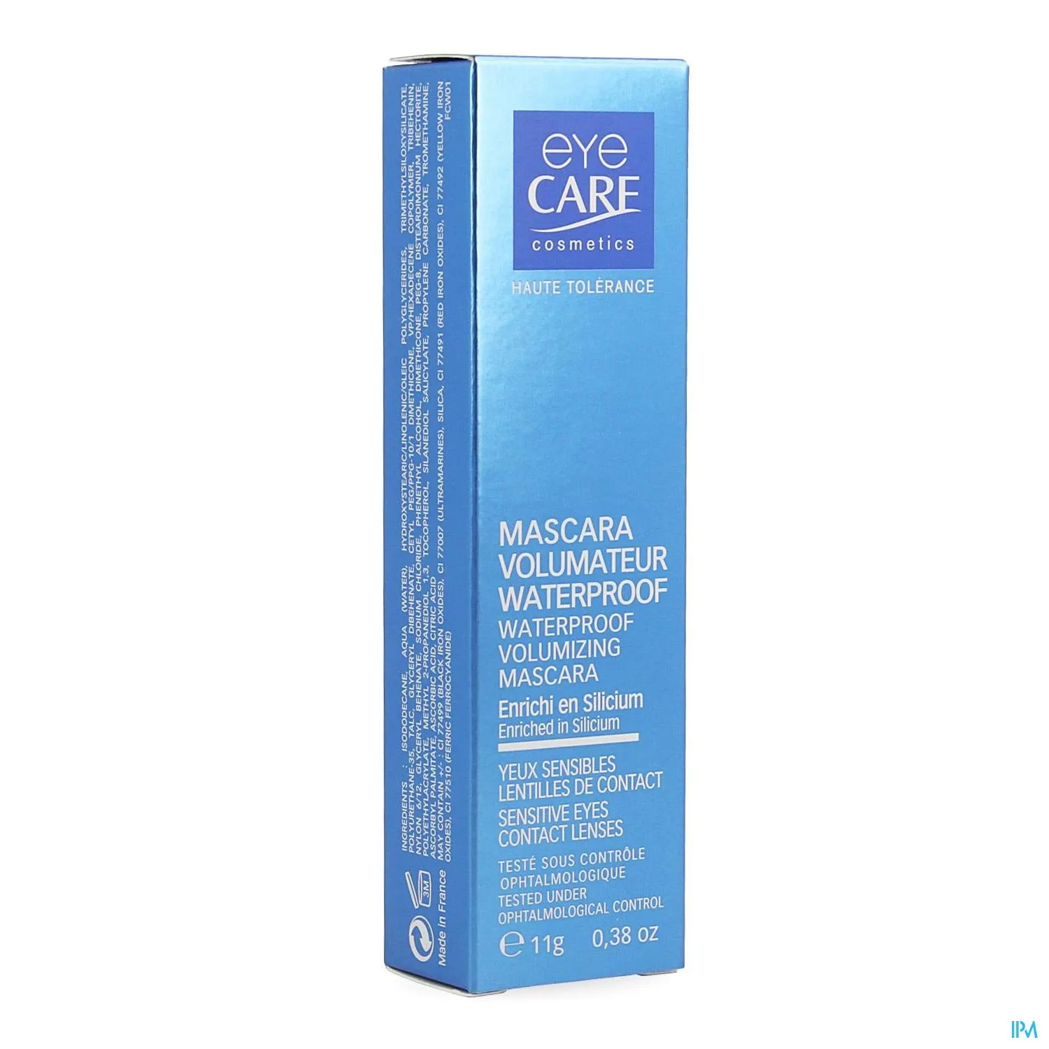 Eye Care Mascara Volumateur Waterproof Blauw 11g - Volumegevend & Geschikt voor Gevoelige Ogen