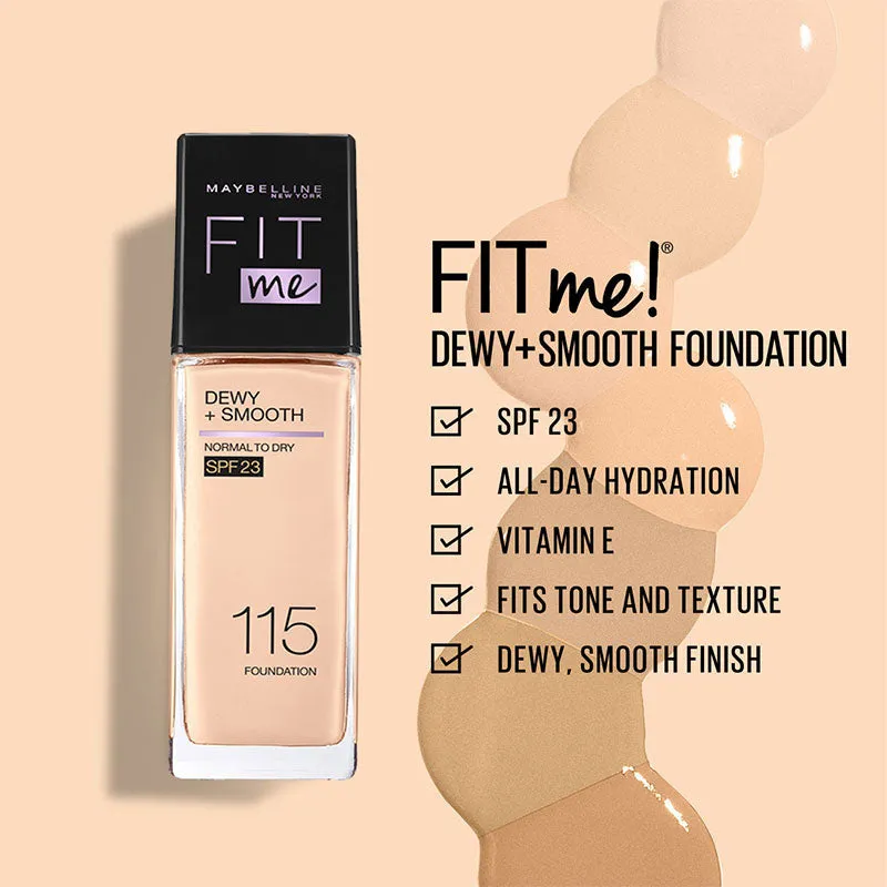 Fit Me Dewy   Smooth Liquid Foundation SPF 23