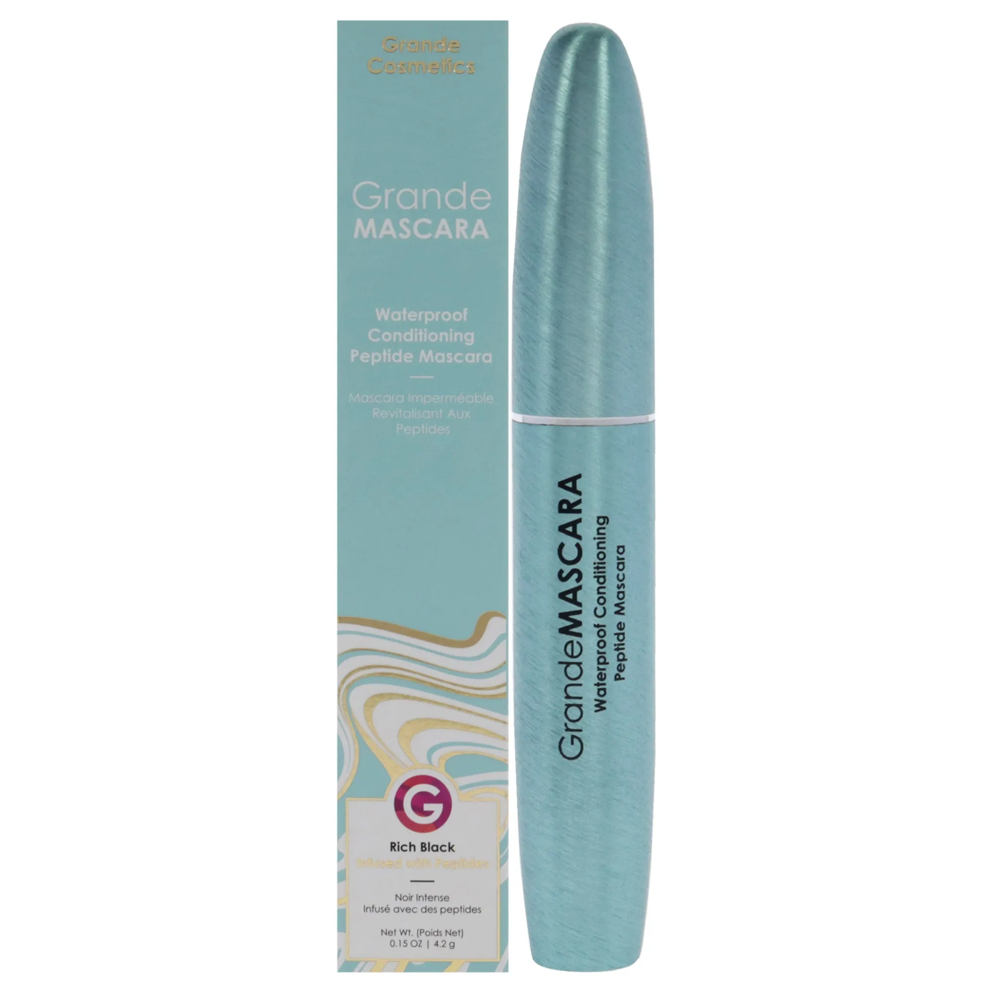 GrandeMASCARA Waterproof Conditioning Peptide Mascara - Black