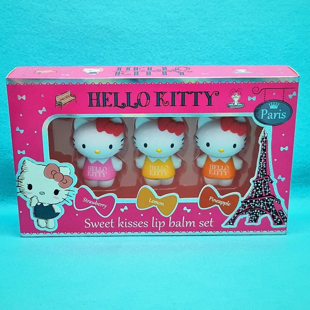 Hello Kitty Sweet Kisses Lip Balm Set (3 colors)