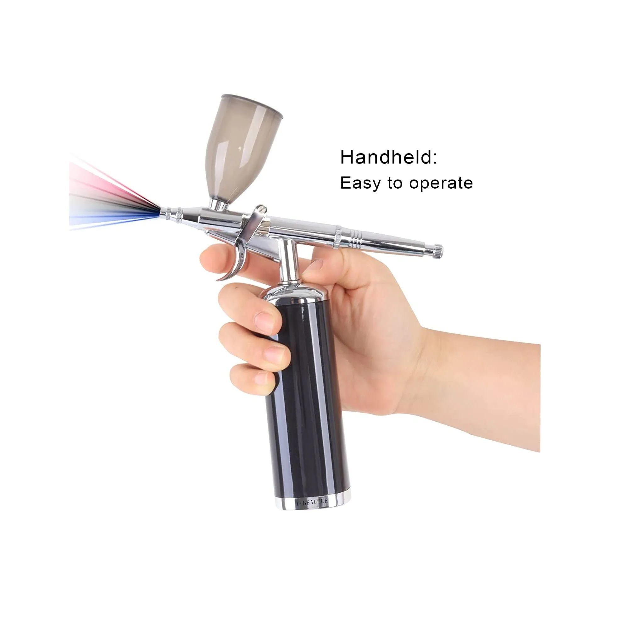 I-BEAUTEE 27PSI Airbrush Kit | Wireless Portable Airbrush Compressor | Rechargeable Cordless Airbrush | Mini Air Brush