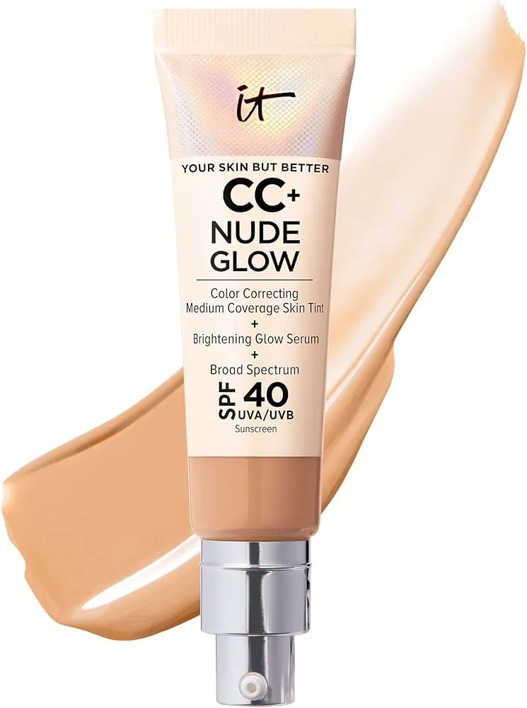 It Cosmetics Cc  Nude Glow Lightweight Foundation   Glow Serum With Spf 40 (neutral tan)