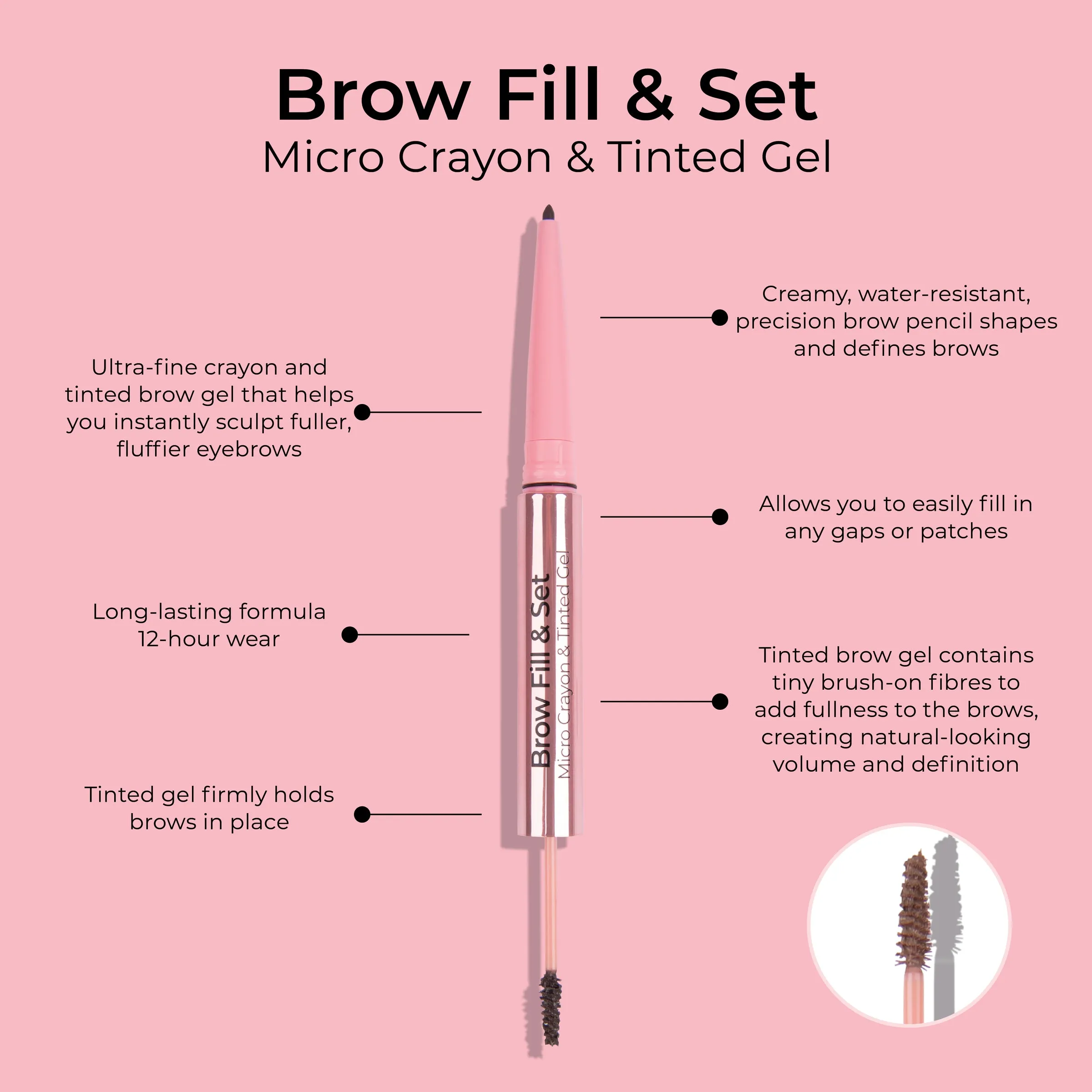 MCoBeauty Brow Fill & Set - Medium/Dark