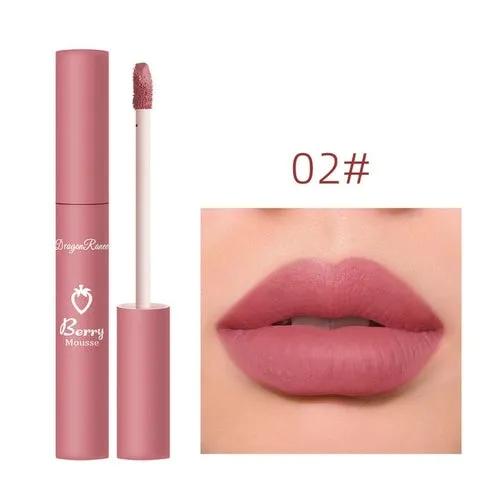 Nude Matte Lip Gloss 12 Colors Long-lasting Velvet Lipstick Waterproof