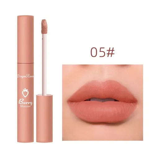 Nude Matte Lip Gloss 12 Colors Long-lasting Velvet Lipstick Waterproof