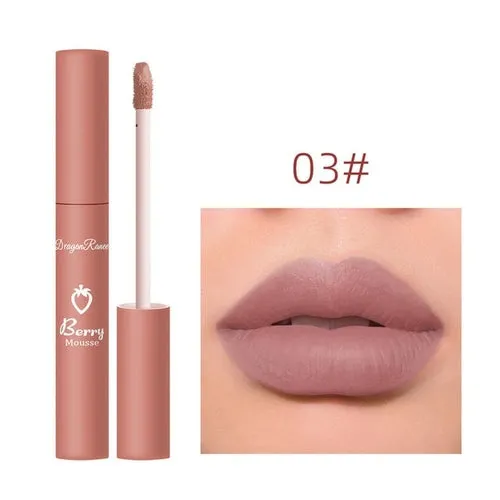 Nude Matte Lip Gloss 12 Colors Long-lasting Velvet Lipstick Waterproof