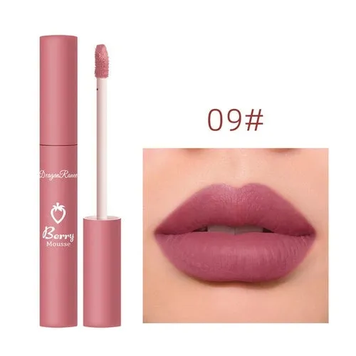 Nude Matte Lip Gloss 12 Colors Long-lasting Velvet Lipstick Waterproof