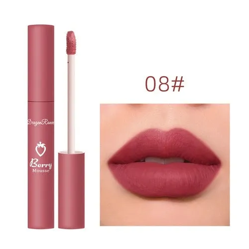 Nude Matte Lip Gloss 12 Colors Long-lasting Velvet Lipstick Waterproof