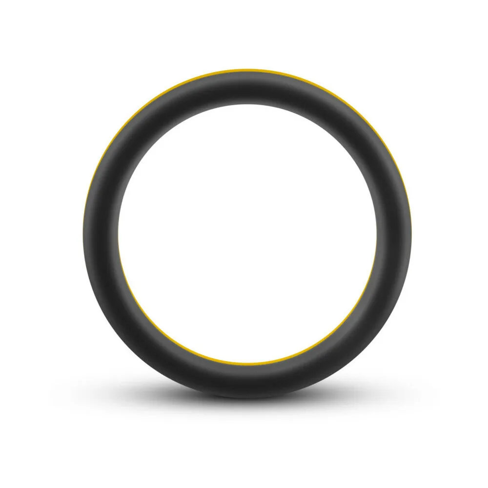 Performance Silicone Go Pro Cock Ring Black/Gold/Black