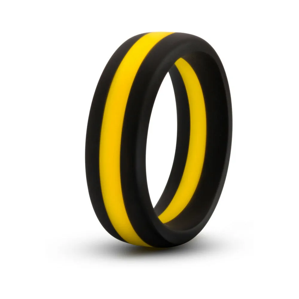 Performance Silicone Go Pro Cock Ring Black/Gold/Black