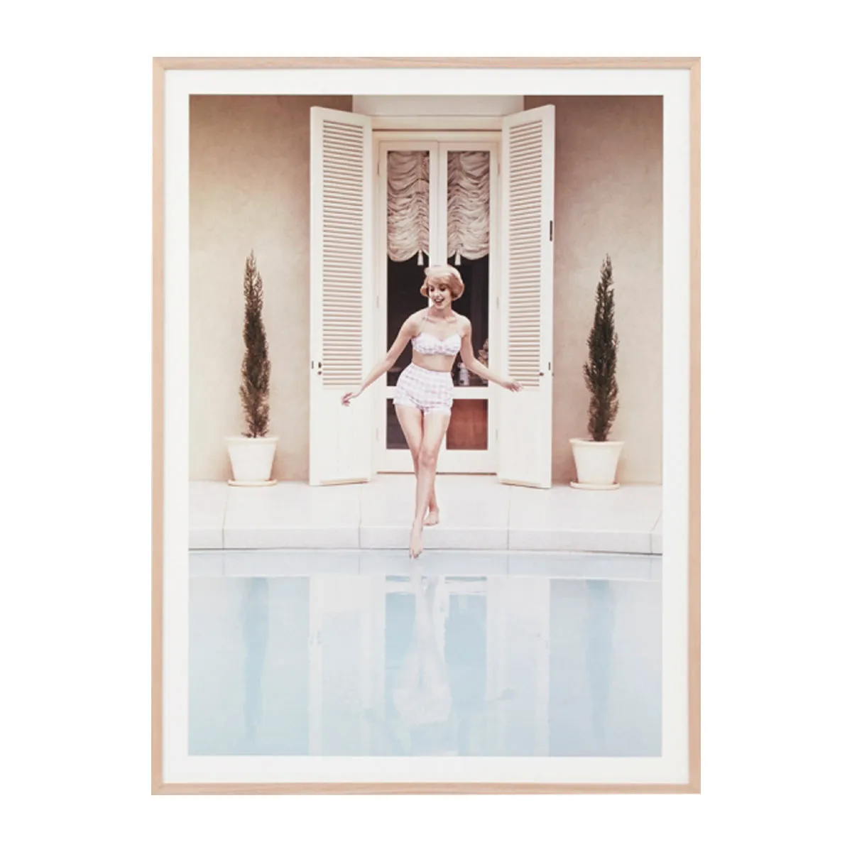 Poolside Reflection Print