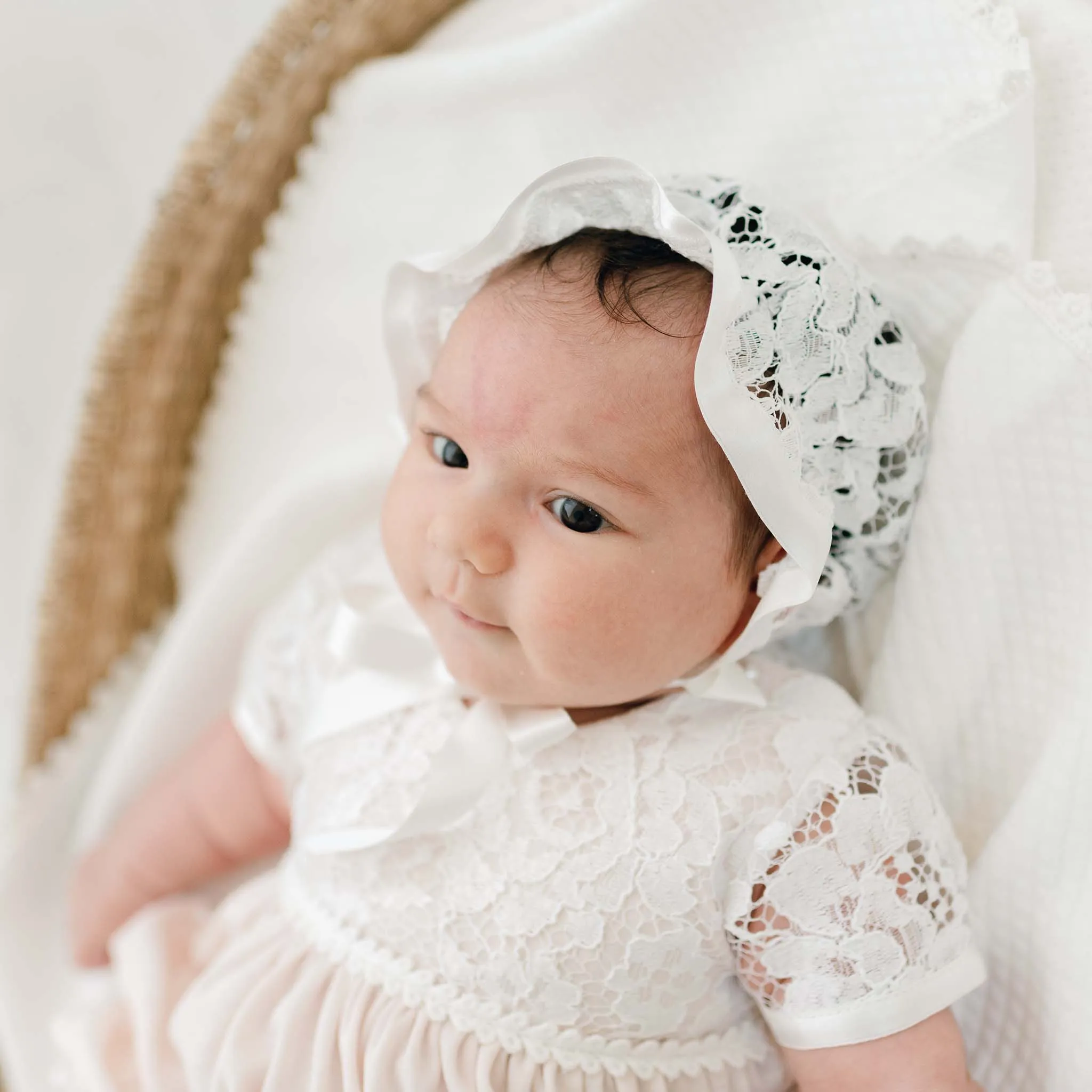 Rose Layette & Bonnet