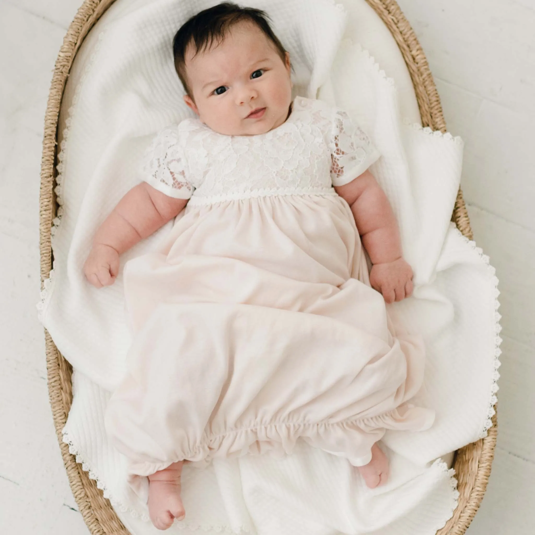 Rose Layette & Bonnet