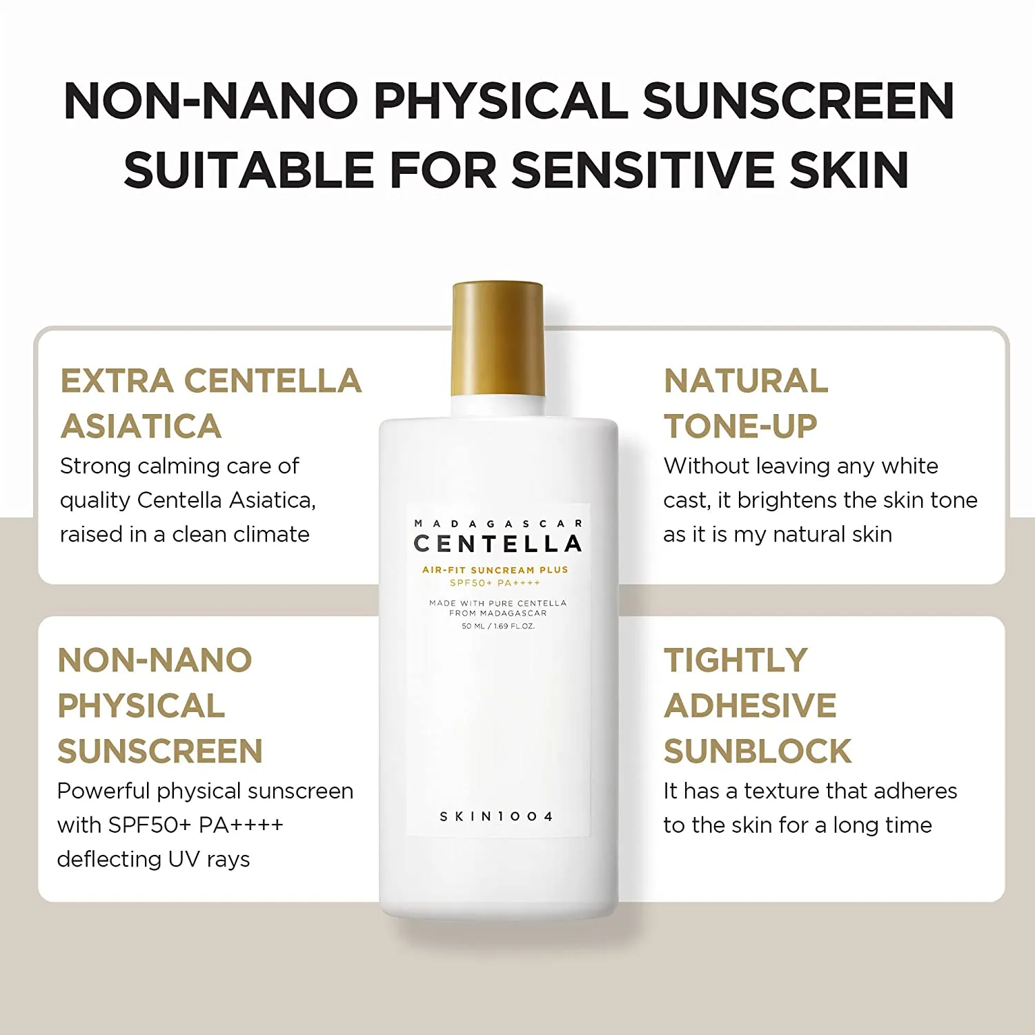 Skin1004 Madagascar Centella Air-fit Suncream Plus