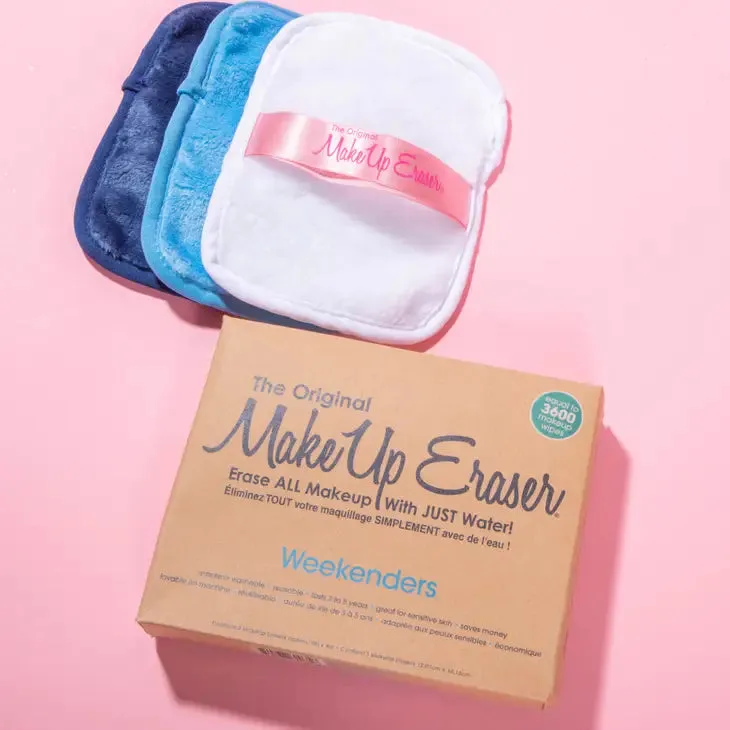 Weekenders Blues 3-Day Makeup Eraser Set